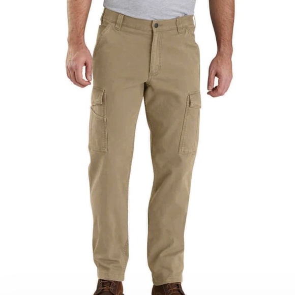 Men’s Carhartt Rugged Flex Relaxed Fit Canvas Cargo Work Pant - Picture 1 of 13